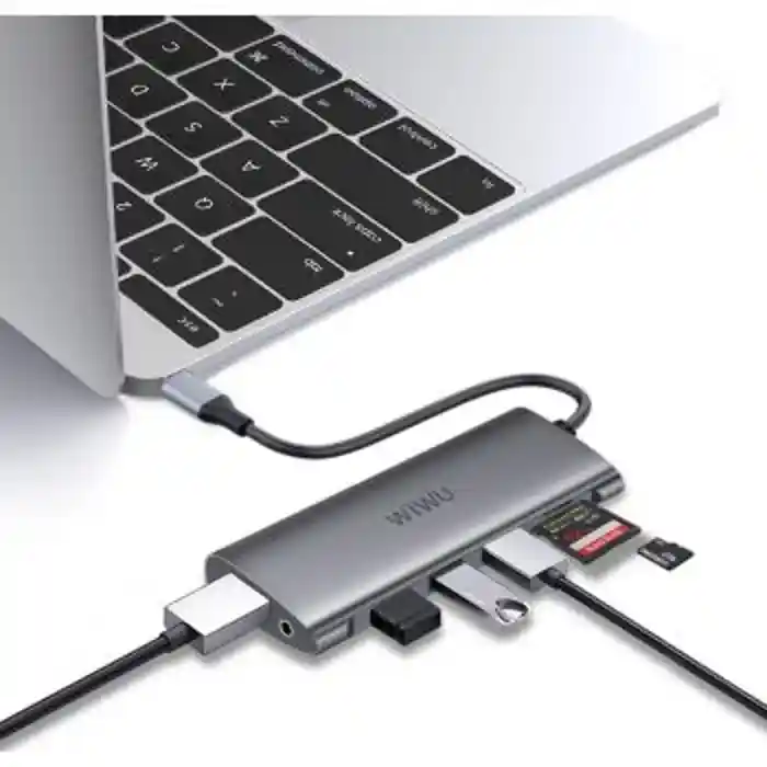 WiWU Alpha A11312H Dual HDMI 11-in-1 USB Type-C Hub